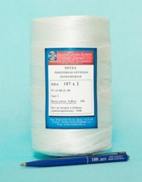 Нитка белая для сеток