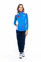 Жилет двусторонний женский (голубой/белый)